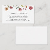 ワイルドフラワーディスプレイシャワー囲いカード エンクロージャーカード (正面/裏面)