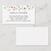 ワイルドフラワーディスプレイシャワー囲いカード エンクロージャーカード (正面/裏面)