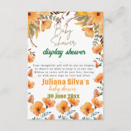 ワイルドフラワーディスプレイベビーsharenderカード エンクロージャーカード