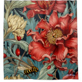 ワイルドフラワーデイジーシャワーカーテン シャワーカーテン (正面)