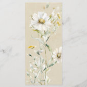 ワイルドフラワーデイジー結婚ズ メニュー (裏面)