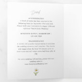 ワイルドフラワーデイジー結婚ズ 三つ折り招待状 (内部最初)