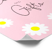 ワイルドフラワーデイジー – カードとギフト赤ちゃんシャワー ポスター (角)