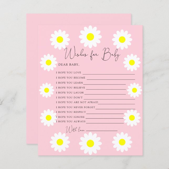 ワイルドフラワーデイジー-ベビーの願い (正面/裏面)