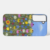 ワイルドフラワーデイジー SAMSUNG GALAXYケース (裏面横)