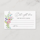 ワイルドフラワーデイトナイトアイディアカード エンクロージャーカード (正面)