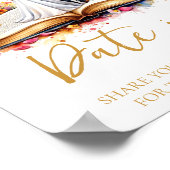 ワイルドフラワーデイト夜アイディアデイトJARサイン ポスター (角)