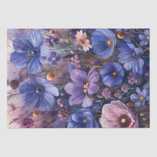 ワイルドフラワーデコページ 薄葉紙 (正面)