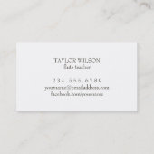 ワイルドフラワーデザインフルート先生 名刺 (裏面)