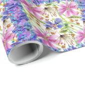 ワイルドフラワーデザイン包装紙 ラッピングペーパー (ロールコーナー)