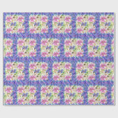 ワイルドフラワーデザイン包装紙 ラッピングペーパー (フラット)