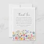 ワイルドフラワードラゴンフライ悔やみや弔慰葬儀 サンキューカード (正面)