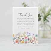 ワイルドフラワードラゴンフライ悔やみや弔慰葬儀 サンキューカード (スタンド正面)