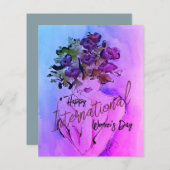 ワイルドフラワードリームフラットノートカード (正面/裏面)