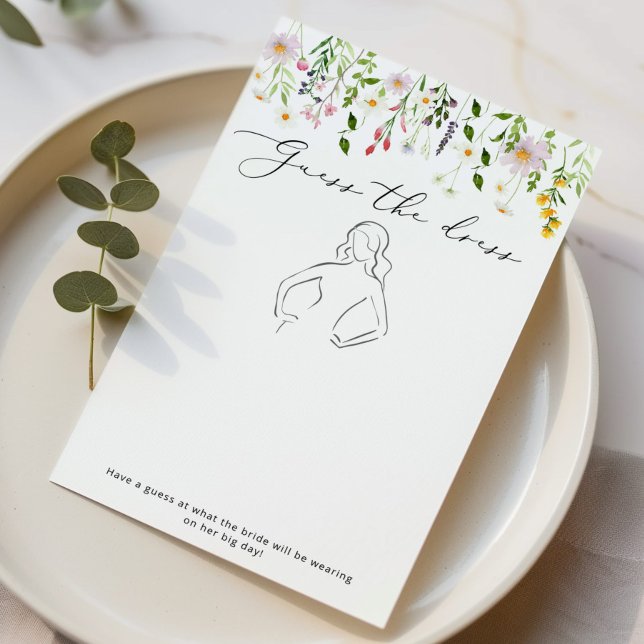 ワイルドフラワードレスブライダルシャワーゲーム (クリエイターアップロード済み)