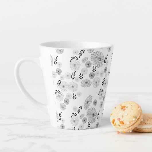 ワイルドフラワードードルズパターンラテマグ カフェラテマグ (インサイチュ)