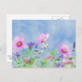 ワイルドフラワーネイチャー美しい ポストカード (正面/裏面)