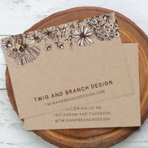 ワイルドフラワーネックレスブレスレットディスプレイカード