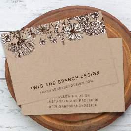 ワイルドフラワーネックレスブレスレットディスプレイカード