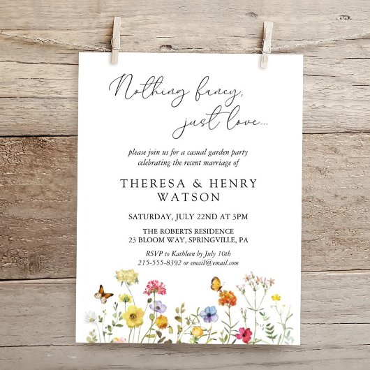 ワイルドフラワーノーエロファンシーペメント披露宴 招待状