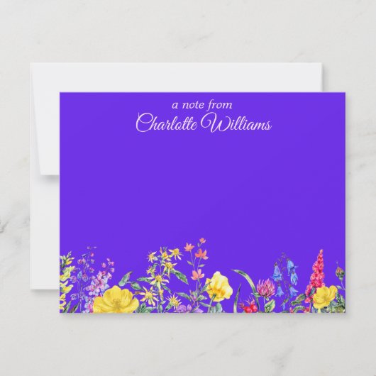 ワイルドフラワーノートカード ノートカード (正面)