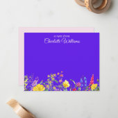 ワイルドフラワーノートカード ノートカード (正面/裏面インサイチュ)