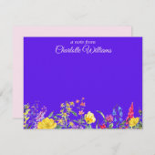 ワイルドフラワーノートカード ノートカード (正面/裏面)