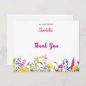 ワイルドフラワーノートカード ノートカード (正面/裏面)