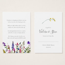ワイルドフラワーノーラップシャワー表示ギフトラベル
