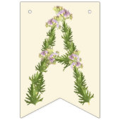 ワイルドフラワーハッピーバースデーバナー バンティングフラッグ (第3の旗)