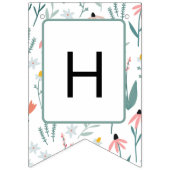 ワイルドフラワーハッピーバースデーバナー バンティングフラッグ (第2の旗)