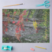 ワイルドフラワーハッピーバースデー 薄葉紙 (クラフト)