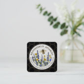 ワイルドフラワーハニカム&ビーアピアルクラフトハニー スクエア名刺 (スタンド正面)