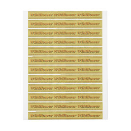 ワイルドフラワーハニージャイルセキュリティシールのふたラベル ラップアラウンドラベル