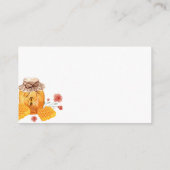 ワイルドフラワーハニービーオムツラッフルベビーシャワー エンクロージャーカード (裏面)