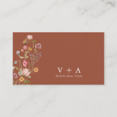 ワイルドフラワーハネムーンウィッシュエンクロージャカード エンクロージャーカード (裏面)