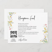 ワイルドフラワーハネムーンウィッシュQRコード エンクロージャーカード (正面/裏面)