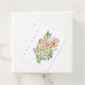 ワイルドフラワーハンド色彩の鮮やかカスタムベビーシャワー フェイバータグ (インサイチュ)