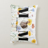 ワイルドフラワーハート写真名母の日 アクセントクッション (裏面(縦))