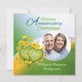 ワイルドフラワーハート20周年記念パーティー写真 招待状 (正面)