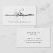 ワイルドフラワーバイオレットフルート先生 名刺 (正面/裏面)