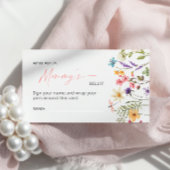 ワイルドフラワーバタフライどのように大きいかママの腹 エンクロージャーカード