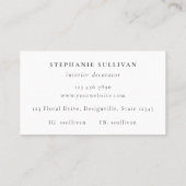 ワイルドフラワーバタフライウォーター色 名刺 (裏面)