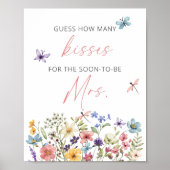 ワイルドフラワーバタフライガーデンどのように多くのキス ポスター (正面)