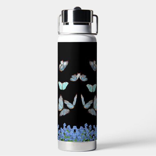 ワイルドフラワーバタフライガーデンウォーターボトル ウォーターボトル (背面)