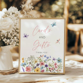 ワイルドフラワーバタフライガーデンカードとギフト ポスター