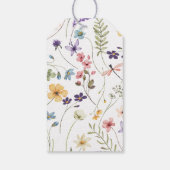 ワイルドフラワーバタフライガーデンベビーシャワー ギフトタグ (裏面)