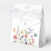 ワイルドフラワーバタフライガーデンベビーシャワー フェイバーボックス (正面サイド)