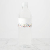 ワイルドフラワーバタフライガーデンベビーシャワー ペットボトルラベル (裏面)