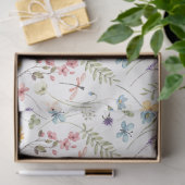 ワイルドフラワーバタフライガーデンベビーシャワー 薄葉紙 (ギフト)